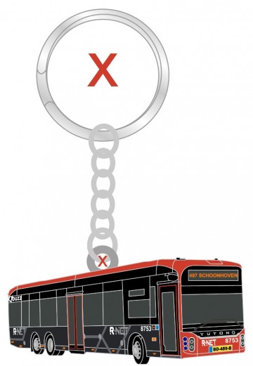 Qbuzz 8753 sleutelhanger